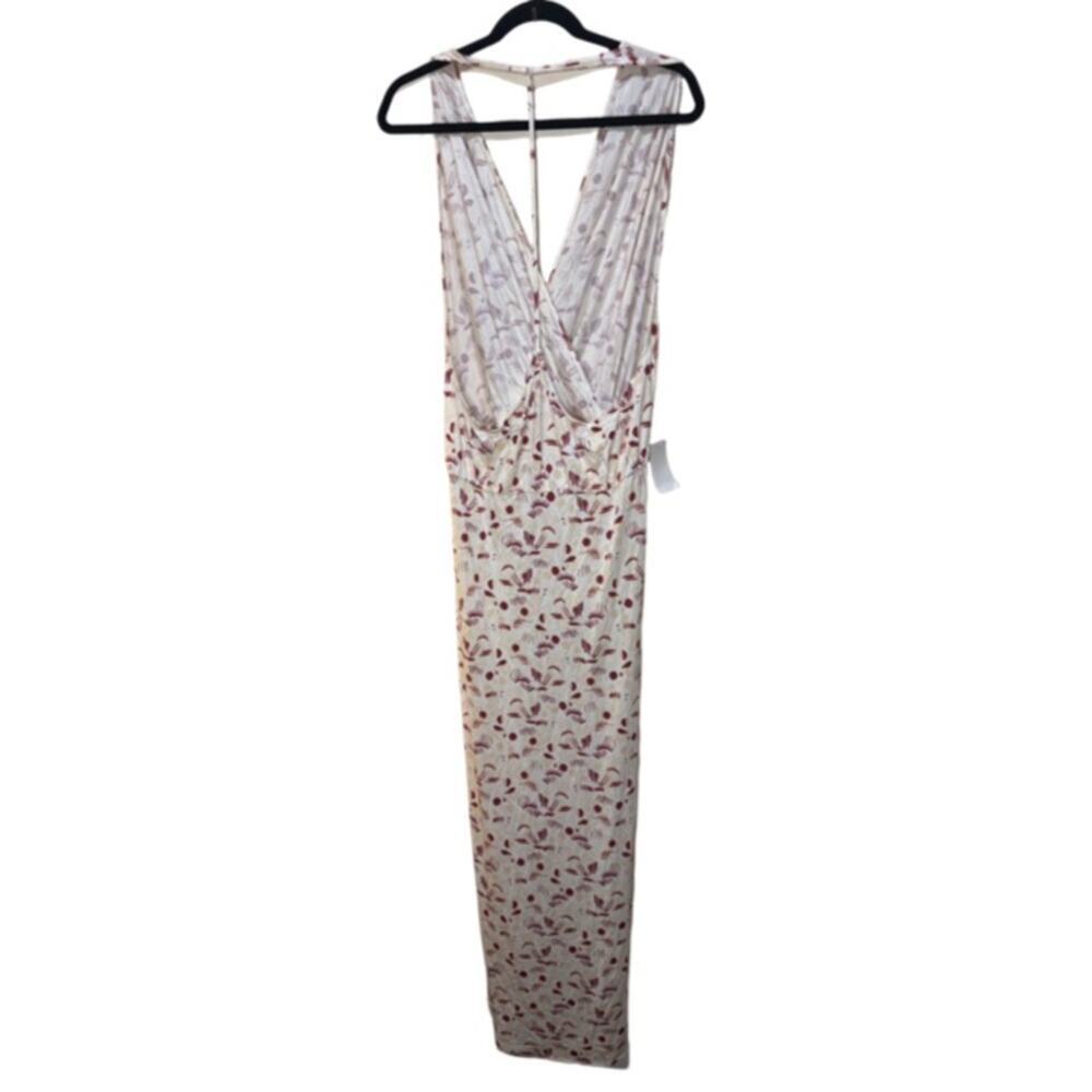 Free People Daria Graphic Maxi Dress in Ivory Combo Size L - Picture 6 of 9